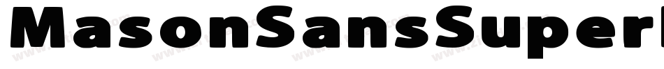MasonSansSuperBold Bold字体转换
